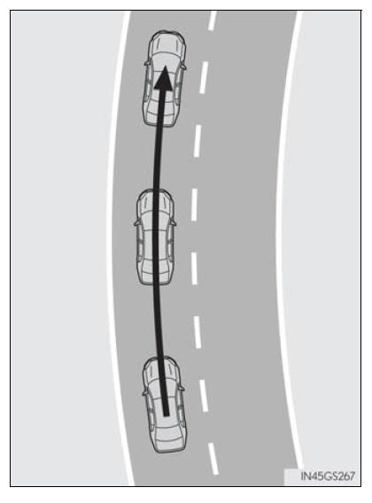 Lexus RX. Lane centering function