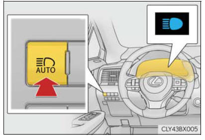 Lexus RX. Operating the lights and wipers