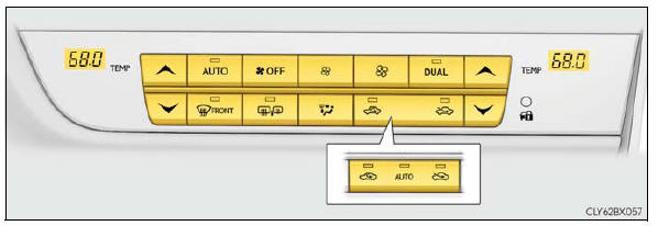 Lexus RX. Using the air conditioning system and defogger