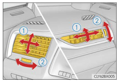 Lexus RX. Using the air conditioning system and defogger