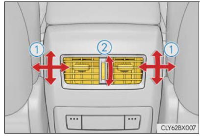 Lexus RX. Using the air conditioning system and defogger