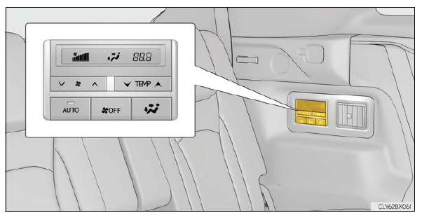 Lexus RX. Using the air conditioning system and defogger