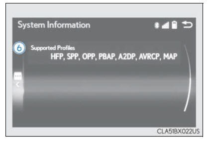 Lexus RX. Connecting Bluetooth