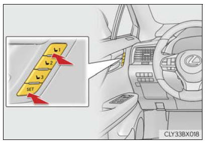 Lexus RX. Adjusting the seats