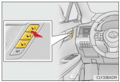 Lexus RX. Adjusting the seats