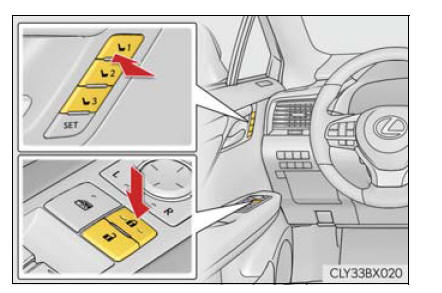 Lexus RX. Adjusting the seats