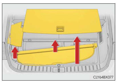 Lexus RX. Using the storage features