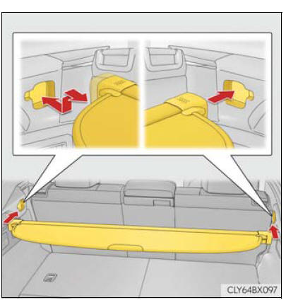 Lexus RX. Using the storage features