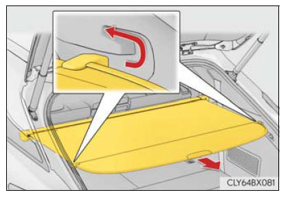 Lexus RX. Using the storage features