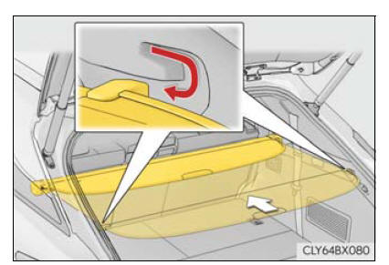 Lexus RX. Using the storage features