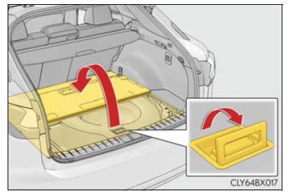 Lexus RX. Using the storage features