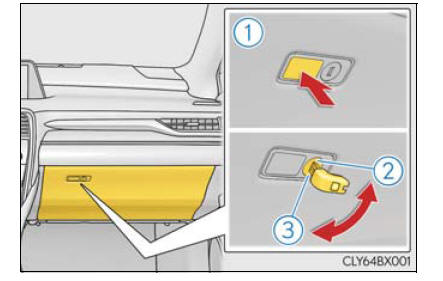 Lexus RX. Using the storage features