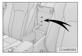 Lexus RX. Using the storage features