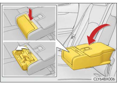 Lexus RX. Using the storage features