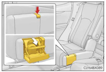 Lexus RX. Using the storage features