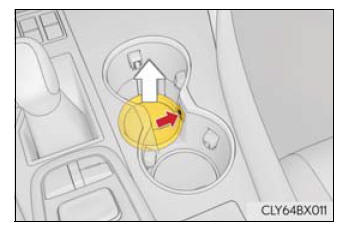 Lexus RX. Using the storage features