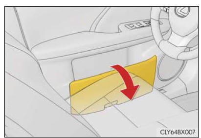 Lexus RX. Using the storage features