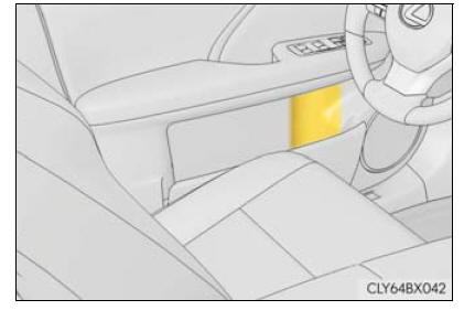 Lexus RX. Using the storage features