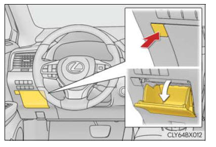 Lexus RX. Using the storage features