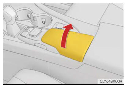 Lexus RX. Using the storage features