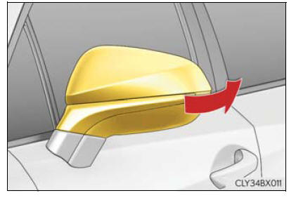 Lexus RX. Adjusting the steering wheel and mirrors