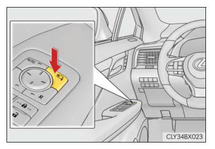 Lexus RX. Adjusting the steering wheel and mirrors