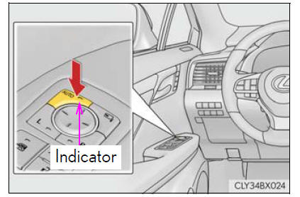 Lexus RX. Adjusting the steering wheel and mirrors