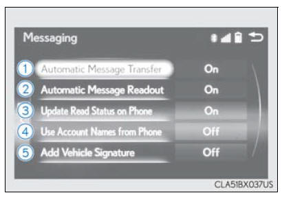 Lexus RX. Phonebook