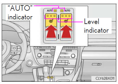 Lexus RX. Using the air conditioning system and defogger