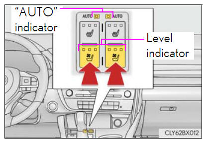 Lexus RX. Using the air conditioning system and defogger