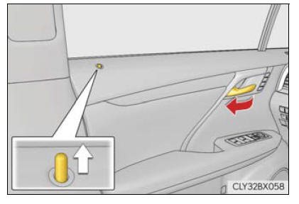 Lexus RX. Opening, closing and locking the doors