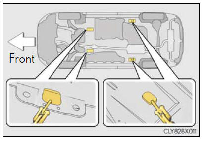 Lexus RX. Steps to take in an emergency