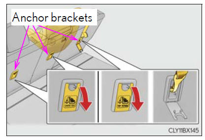 Lexus RX. Child restraint systems