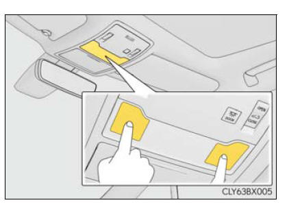 Lexus RX. Using the interior lights